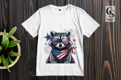 Patriotic Raccoon Clipart PNG Product Image 3