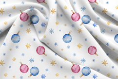 Christmas Ornaments Seamless Pattern, Digital Paper Product Image 3