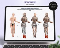 Fashion Chicks Clipart, Best Friends Girls, Custom Portrait Product Image 4