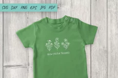 Grow Positive Thoughts Svg, Flower Svg, Wildflowers Product Image 3