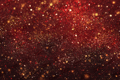 Red Gold Glitter Sparkle Background Holiday Light Texture Product Image 1
