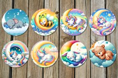 Animals baby | nursery Sublimation Car coaster &amp; key chain Product Image 3