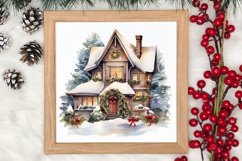 Christmas Houses Clipart Sublimation Product Image 3