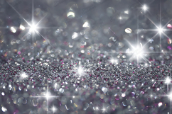 Sparkling Silver Glitter Background with Star Highlights Product Image 1