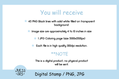 Arctic Animals Digital Stamp, Polar Animals Coloring Page Product Image 3