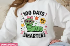 100 DAYS SMARTER PNG, 100 Days Of School Sublimation PN Product Image 1