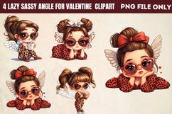 Lazy Sassy Angle for Valentine Clipart PNG Product Image 1
