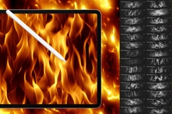 Procreate Fire Textures, Fire Brushes, Fire Texture, Flames Product Image 3