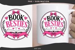 Book besties png design for T-shirts Product Image 2