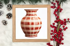 Christmas Antique Vases Clipart, Christmas Clipart Product Image 3