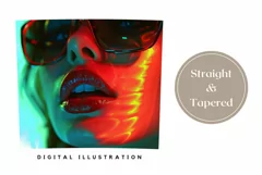 Glossy Lips Tumbler Wrap, Red Lips Tumbler Sublimation Product Image 3