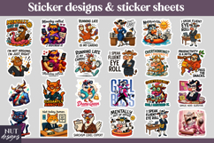Funny Sarcastic Stickers Bundle, office manager, drama queen Product Image 3