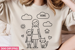 Floral Mama Mom Sublimation PNG Product Image 3