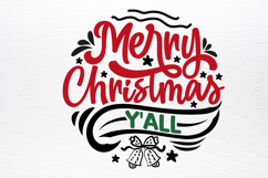 Christmas Round Ornaments Sign SVG Product Image 3