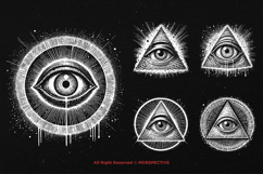 10 Bundle Dark Art Eye of Providence Mystical Evil Gothic Product Image 5