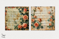 Vintage digital paper, background clipart Product Image 3