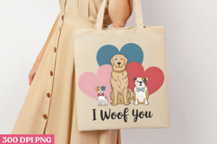 I Woof You PNG, Valentine Dog Sublimation PNG Product Image 3