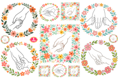 Boho Floral Mom Child PNG, Mother's Day PNG, Floral Mom PNG Product Image 3