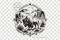 Bison Desert Canyon SVG Product Image 3