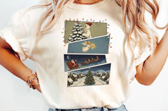 Vintage Christmas Scene Sublimation, Christmas Png Product Image 2