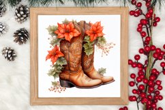 Watercolor Christmas Deer Head Clipart Sublimation Product Image 3