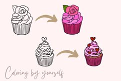 20 Cupcake Valentine brush stamp set Product Image 3