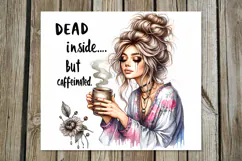 Coffee girl | 4 skinny tumbler Sublimation designs PL Product Image 3