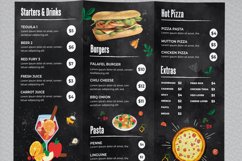 Food Menu Trifold Brochure Design Product Image 3