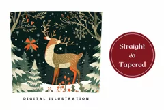 Christmas Tumbler Wrap, Christmas Snow Tumbler Template Product Image 3