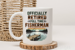 Retired Fisherman PNG, Funny Fishing Sublimation Design Product Image 4