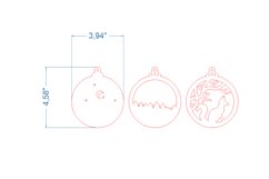 Fox Christmas Tree Toy SVG laser cut file for Glowforge Product Image 4