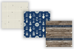 Harbor Digital Paper Pack, Coastal Port Seamless Patterns Product Image 3
