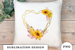 Watercolor Autumn Pumpkins Frame png Product Image 3