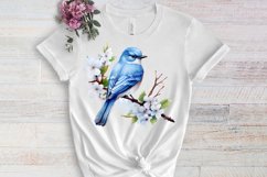 Blue Christmas Watercolor Clipart Sublimation Product Image 3