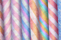 Pastel Glitter Striped Backgrounds for Crafting Product Image 1