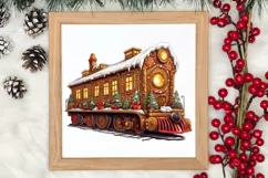 Watercolor Santa Claus Sublimation Clipart, Santa PNG Product Image 3