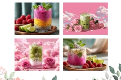 Milk Cutting Board, Matcha PNG, Smoothie PNG Product Image 3