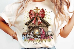 Christian Christmas Sublimation, Jesus Christmas Png Product Image 3