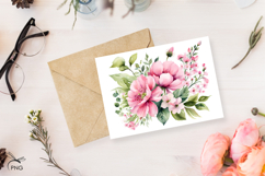Pink peonies sublimation Product Image 3