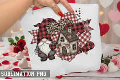 Valentine Day Gnome Sublimation PNG - Valentine Design Product Image 1