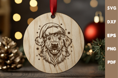 Dog laser SVG PNG| Christmas Cutting Board Design Product Image 4