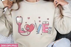 Valentine Nurse Sublimation Bundle PNG Product Image 8
