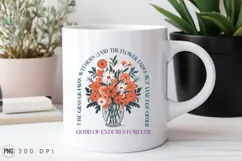 Vase Of Flowers Graphic Sublimation Png Product Image 2