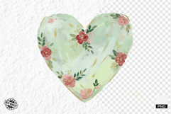 Floral Hearts PNG Clipart Product Image 1