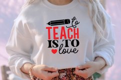To Teach is to love SVG Product Image 3