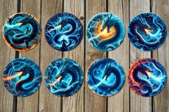 Chinese Dragon | Car coaster &amp; key chain sublimation designs Product Image 3