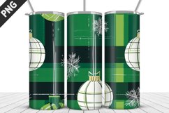 Christmas Plaid Tumbler Wrap | Sublimation Design | Tumble Product Image 1