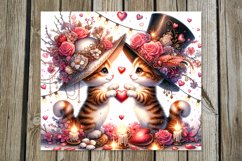 Valentine animals | 8 cat &amp; dog Skinny tumbler designs Product Image 3