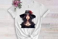 Gothic Halloween Watercolor Clipart PNG, Halloween PNG Product Image 3