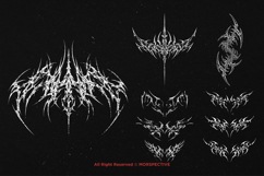 10 Bundle Dark Art Cyber Sigilism Tribal Symbol Motif Product Image 5